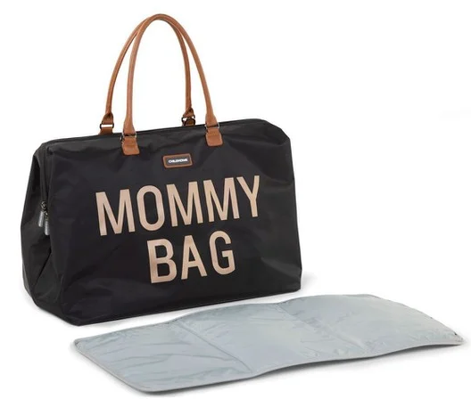 Childhome τσάντα αλλαγης mommy bag big black gold 2- Αξεσουάρ - Τσάντα - creamsndreams.gr