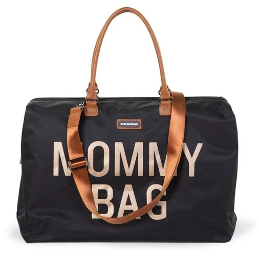 Childhome τσάντα αλλαγης mommy bag big black gold 3 - Αξεσουάρ - Τσάντα - creamsndreams.gr