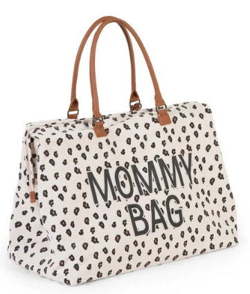 Childhome τσάντα αλλαγης mommy bag big canvas leopard 2- Αξεσουάρ - Τσάντα - creamsndreams.gr