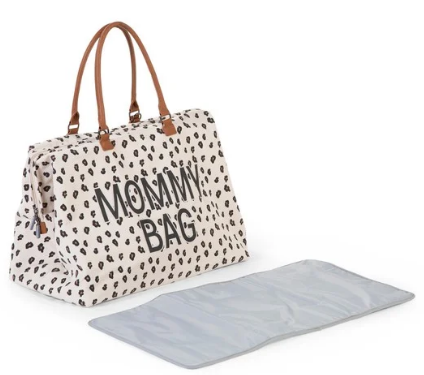 Childhome τσάντα αλλαγης mommy bag big canvas leopard 3- Αξεσουάρ - Τσάντα - creamsndreams.gr