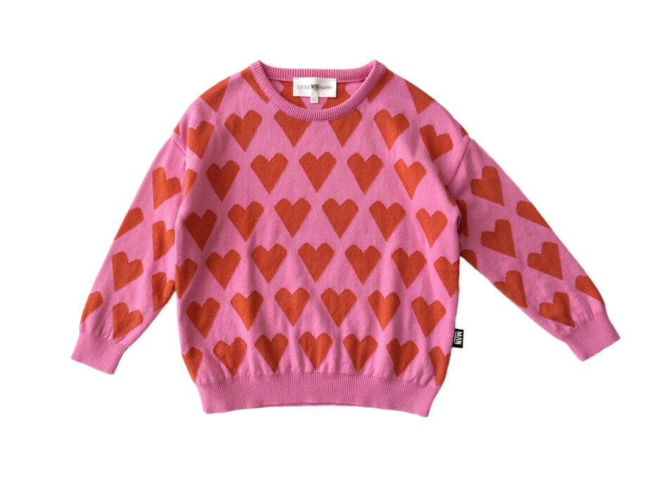 Little Man Happy Love Knit Sweater 1 - Παιδικό ρούχο - creamsndreams.gr