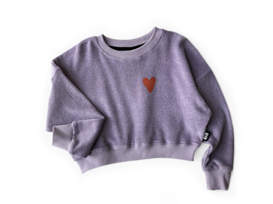 Little Man Happy Love terry cropped sweater 1 - Παιδικό ρούχο - creamsndreams.gr