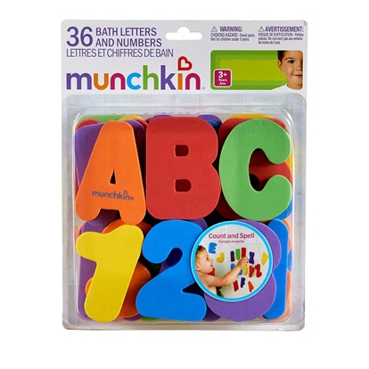 Munchkin Learn Εκπαιδευτικό Παιχνίδι Μπάνιου Με Γράμματα & Αριθμούς 3- Παιχνίδια - Μπάνιου - creamsndreams.gr