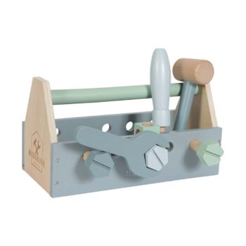 little dutch Ξύλινη εργαλειοθήκη με 20 εργαλεία - Παιχνίδια - Ξύλινα - creamsndreams.gr