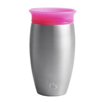 munchkin pink stainless miracle cup 2 - αξεσουάρ - Κουζίνα - creamsndreams.gr