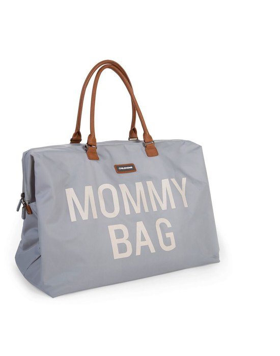 Childhome Τσάντα Αλλαγής Mommy Bag Big Light Grey off white - Αξεσουάρ - Τσάντες - creamsndreams.gr